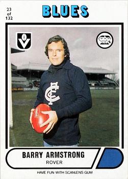 1976 Scanlens VFL #23 Barry Armstrong Front